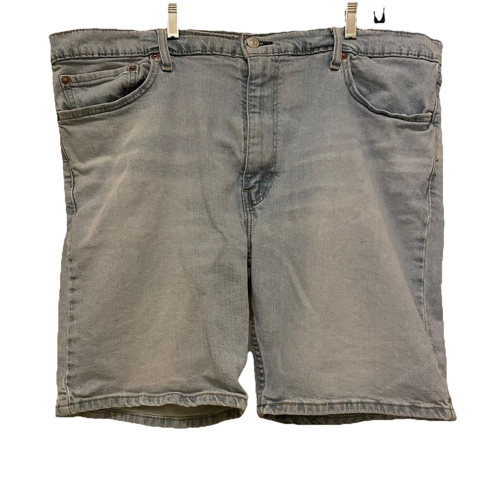 Levi's 412 Slim Fit Shorts Men's 42 Light Wash Blue Denim Jorts Y2K Aesthetic